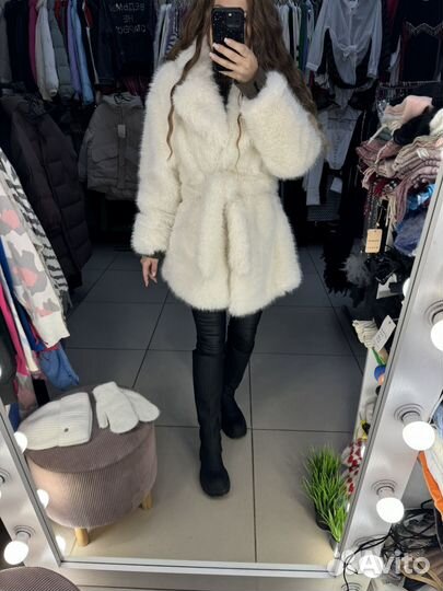 Шуба из эко меха