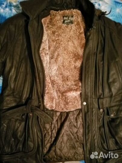 Куртка зимняя, кожа