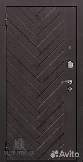 Дверь входная Вектор с зеркалом