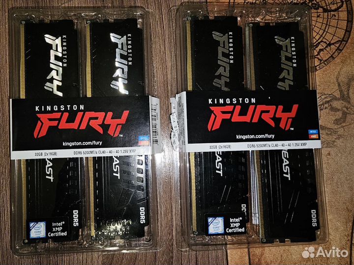 Оперативная память DDR5 Kingston fury Beast Black