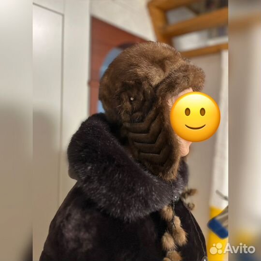 Шапка зимняя норковая женская