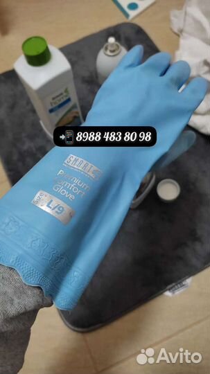 Виниловые перчатки Smart/Белый кот 2 шт