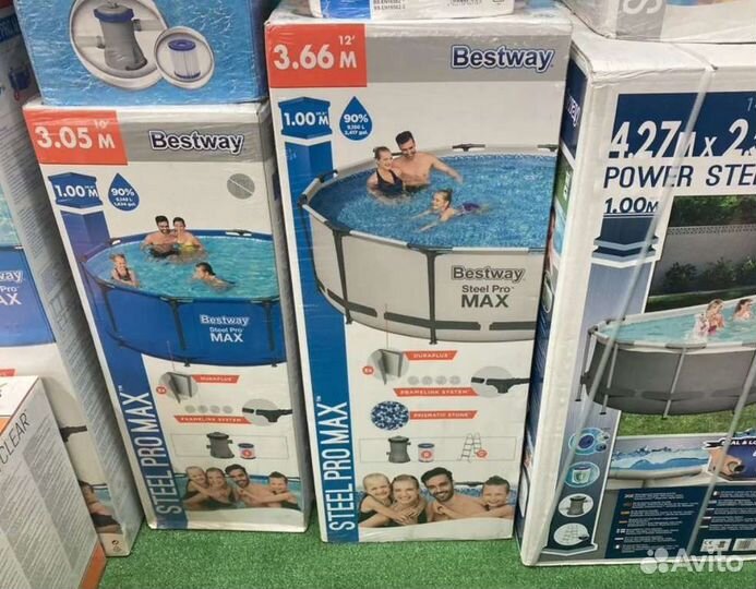 Каркасный бассейн 305 на 100