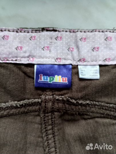 Джинсы вельветовые на девочку