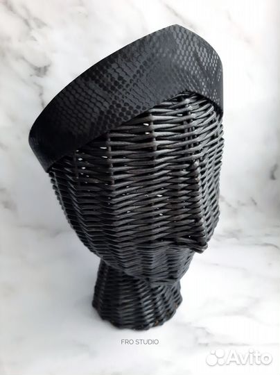 Кокошник ободок 3D Кожа змеи современный