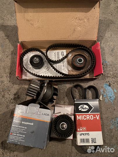 Ремень,ролики,помпа,приводной ремень ваз 16кл