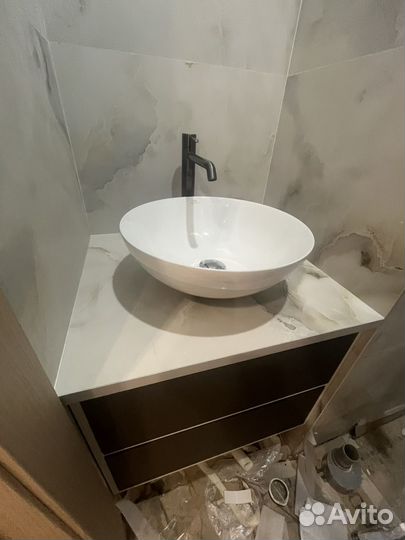 Столешница,раковина- керамогранит