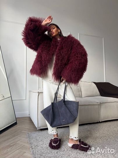 Шуба лама натуральная