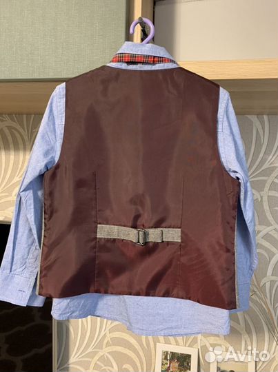 Рубашка, жилет, галстук Next