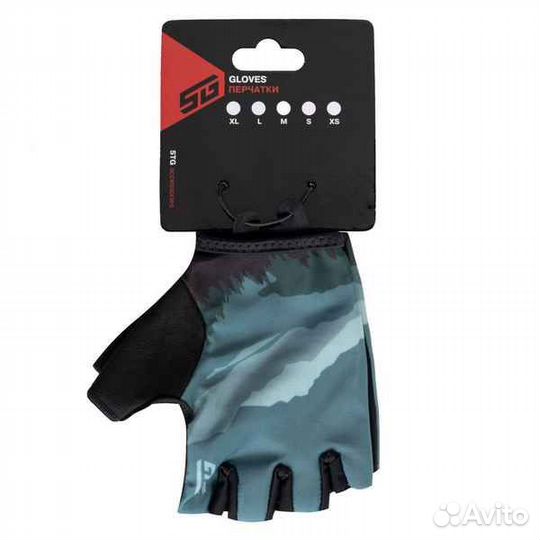 Велоперчатки STG Slim Skin, размер S, зеленый