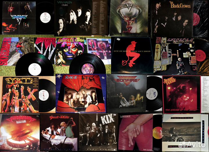 Импортные пластинки западныx Hard Rock групп