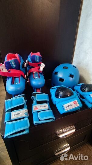 Ролики детские+сумка, шлем, защита