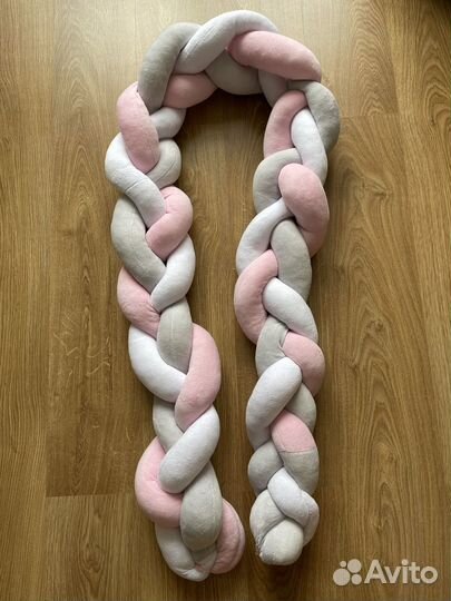 Бортик косичка в кроватку