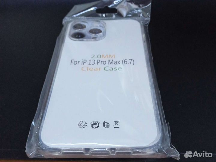 Прозрачный чехол на айфон 13 Pro Max (6.7)
