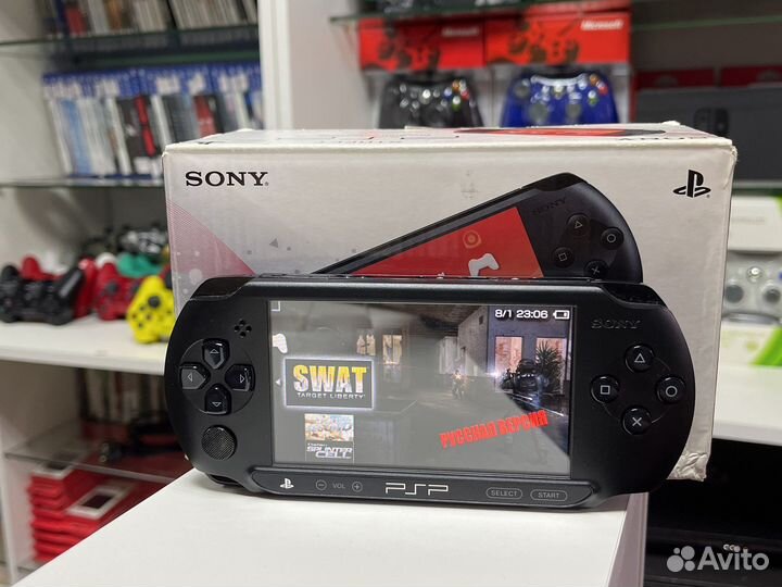 Sony PSP street в коробке + 70 игр + 64 гб