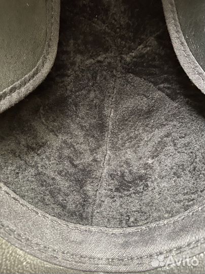 Кепка натуральная кожа и мех