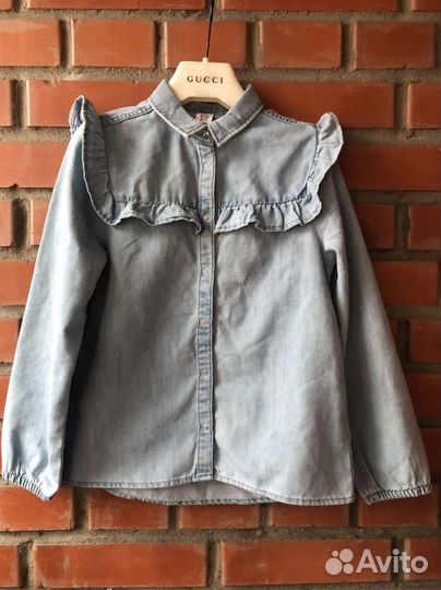 Рубашка джинсовая для девочки