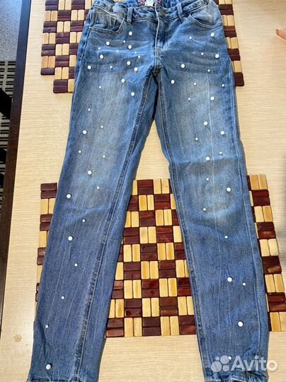 Джинсы для девочки 140-146