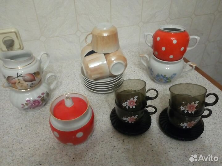 Посуда для кухни (сервизы,тарелки,бокалы.)