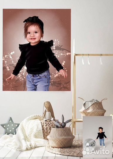 Портреты на холсте по фото