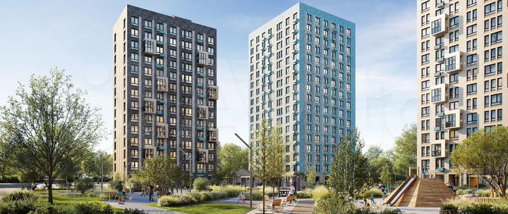 2-к. квартира, 57,3 м², 13/17 эт.