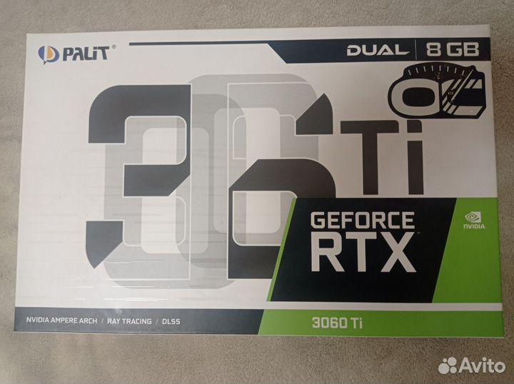 Видеокарта Palit nvidia GeForce RTX 3060 Ti dual