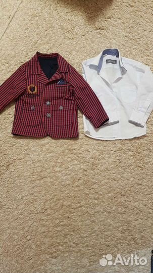 Костюм, пиджак с рубашкой и брюки