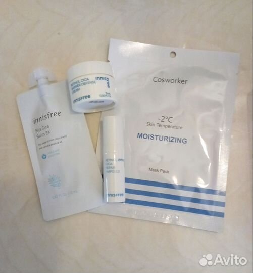 Набор Innisfree Cica + маска + купон Erborian