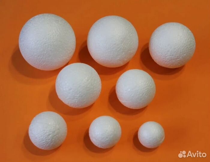 Шар 8 см, пенопласт