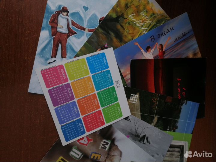 Набор открыток 7 шт и календарь