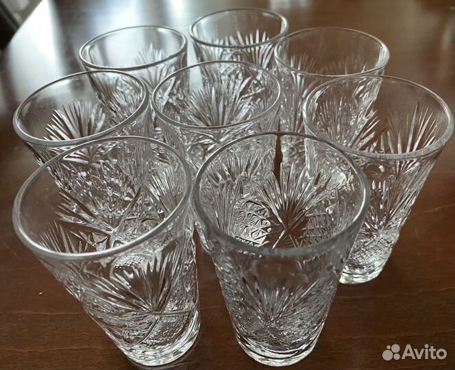 Хрусталь СССР. стаканы, стопки, кружки