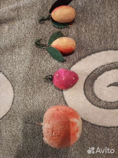 Ватные елочные игрушки СССР