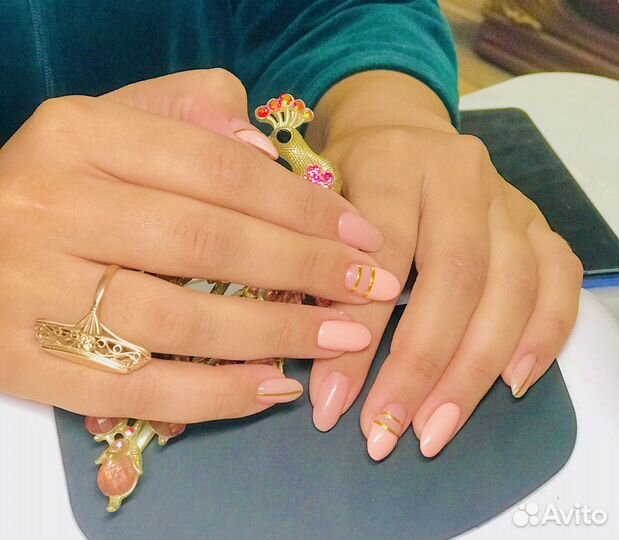 Маникюр наращивание