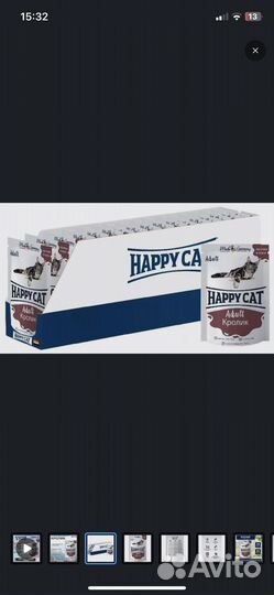 Влажный корм Happy Cat с кроликом в соусе (24шт)