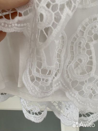 Блузка белая Twinset, skotch&soda 12-14