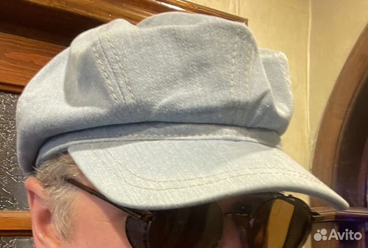 Кепка хулиганка восьмиклинка джинсовая