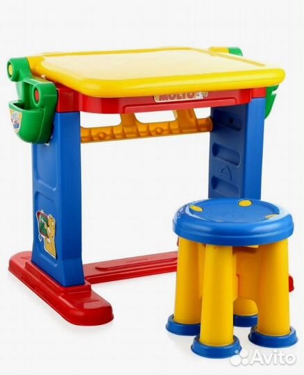 Детский стол парта и стульчик/ Мольберт, Полесье