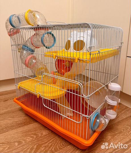 Клетка для хомяков/мышей с тоннелями