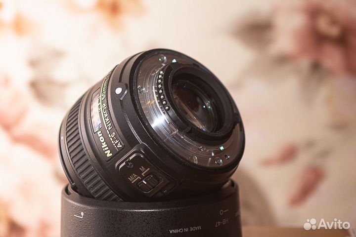 Объектив Nikon 50mm f/1.8G AF-S Nikkor, черный