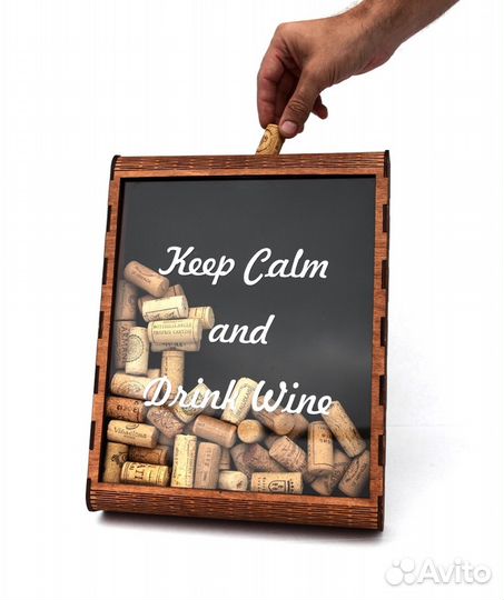 Копилка для винных пробок Keep Calm