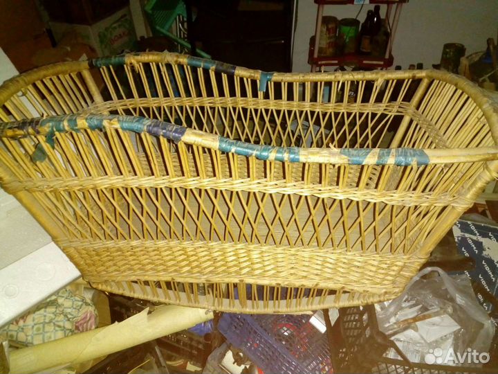 Колыбель детская плетеная