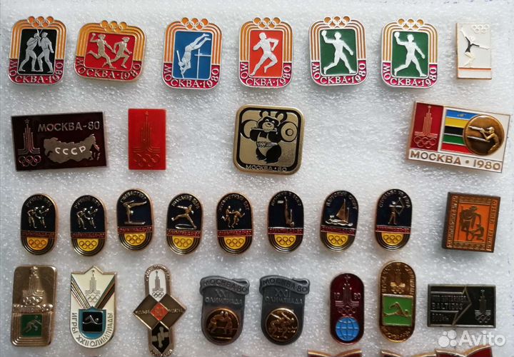 Значки СССР. Олимпиада, досааф, спорт (обновлённые