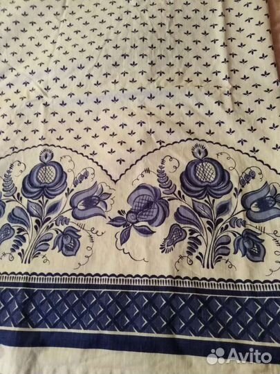 Шторы для кухни под гжель