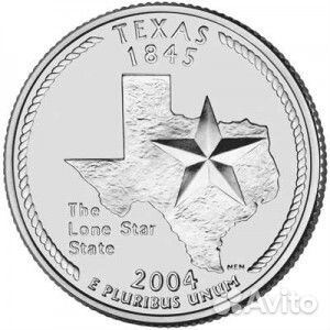 Штаты Америки на 25 центах меняю