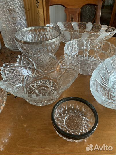 Хрусталь в ассортименте времен СССР
