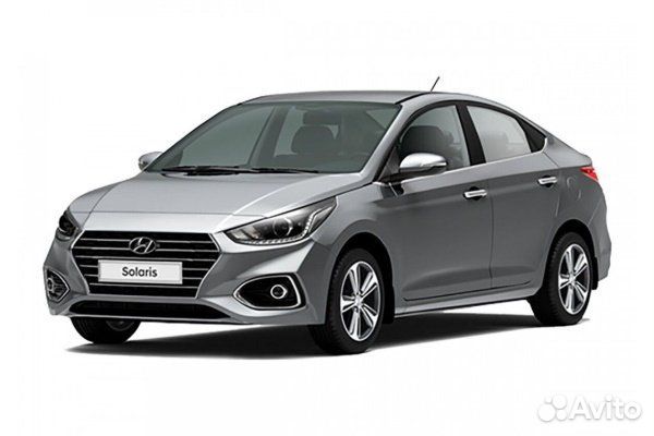 Бампер на solaris в цвет