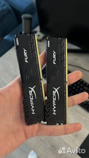 Оперативная память HyperX Fury 3200MHz 2x8 гб
