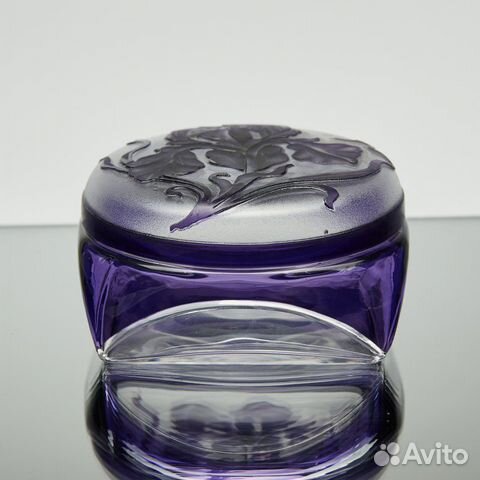 Хрустальная бонбоньерка Val-Saint-Lambert