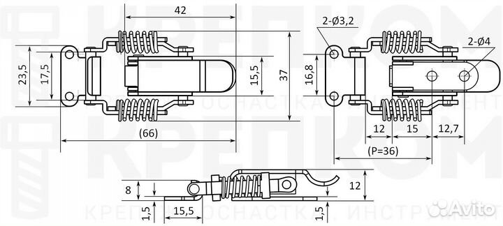 Натяжной замок L51 B78