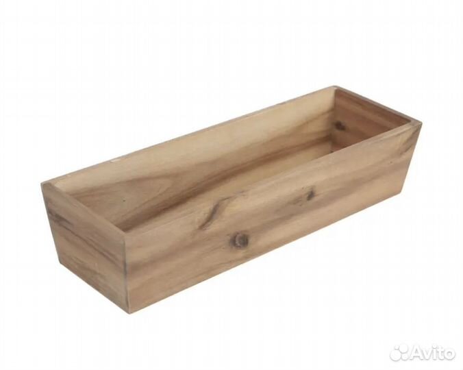 Контейнер ID 30x10x6.7 см дерево цвет коричневый